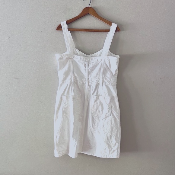 GAP White Denim Button Front Dress, Sz 10, like new! - Picture 5 of 7